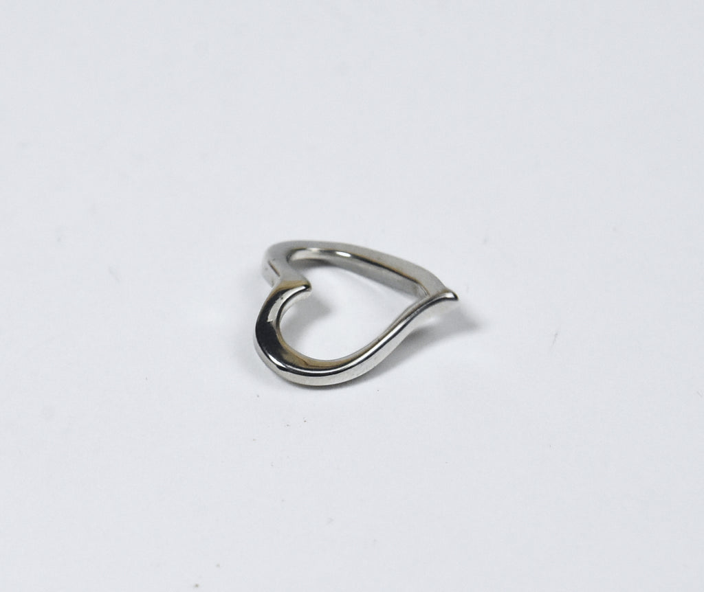 Folded Silver Heart Pendant