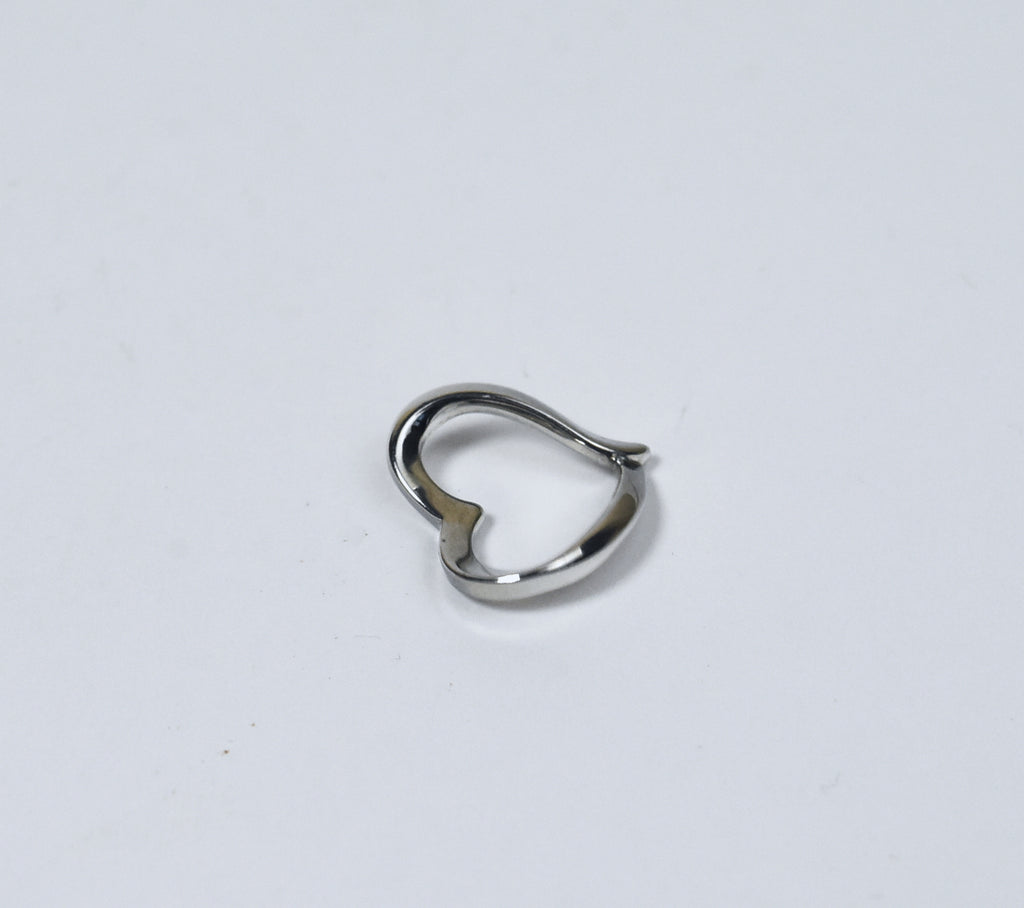 Folded Silver Heart Pendant