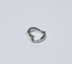 Folded Silver Heart Pendant