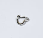 Folded Silver Heart Pendant