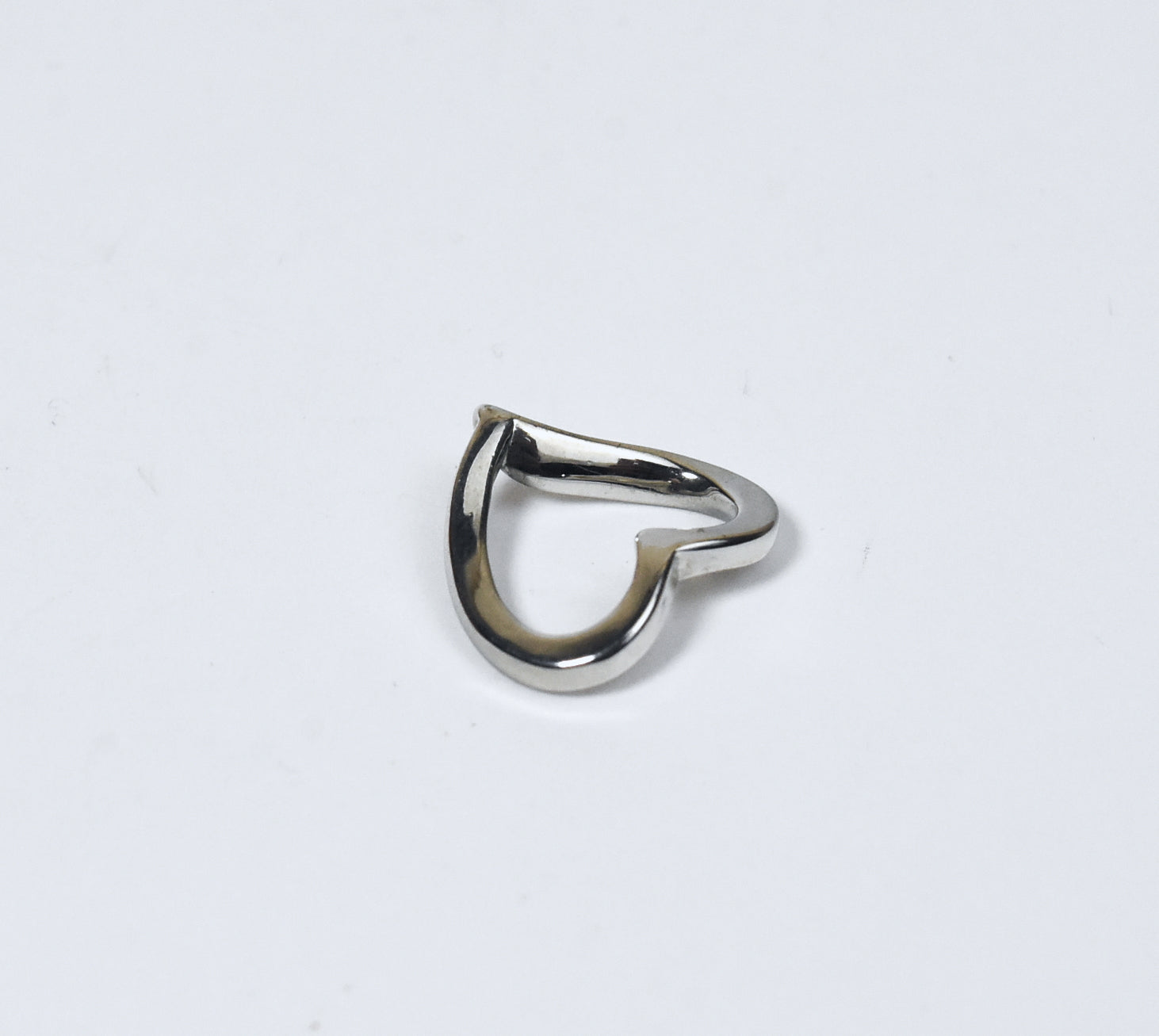 Folded Silver Heart Pendant
