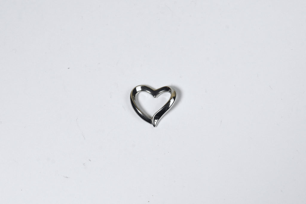 Folded Silver Heart Pendant