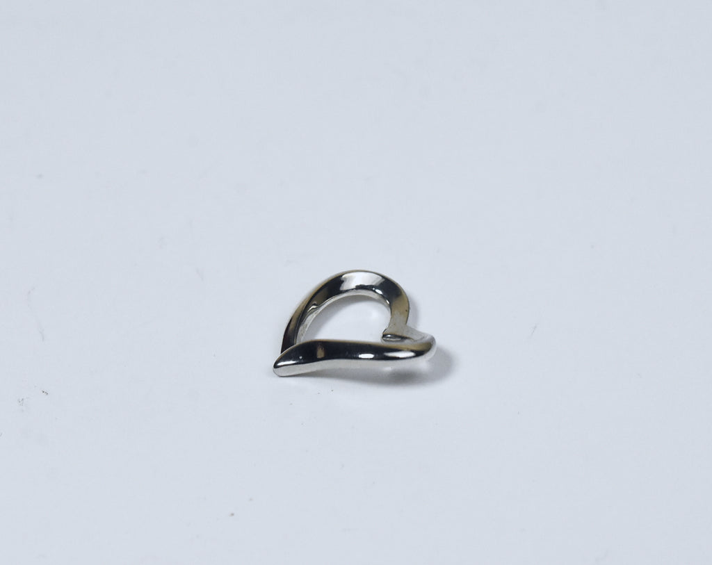 Folded Silver Heart Pendant