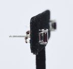 Garnet Sterling Silver Stud Earrings
