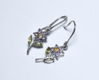 Gemstone Flower Earrings
