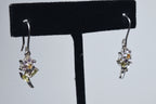 Gemstone Flower Earrings
