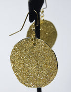 Golden Glittery Earrings
