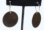 Gold Tone Circular Blanks Earrings