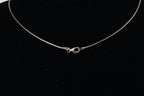 Gold Plated Sterling Silver Diamond Twisted Cross Pendant on Sterling Silver Chain Necklace
