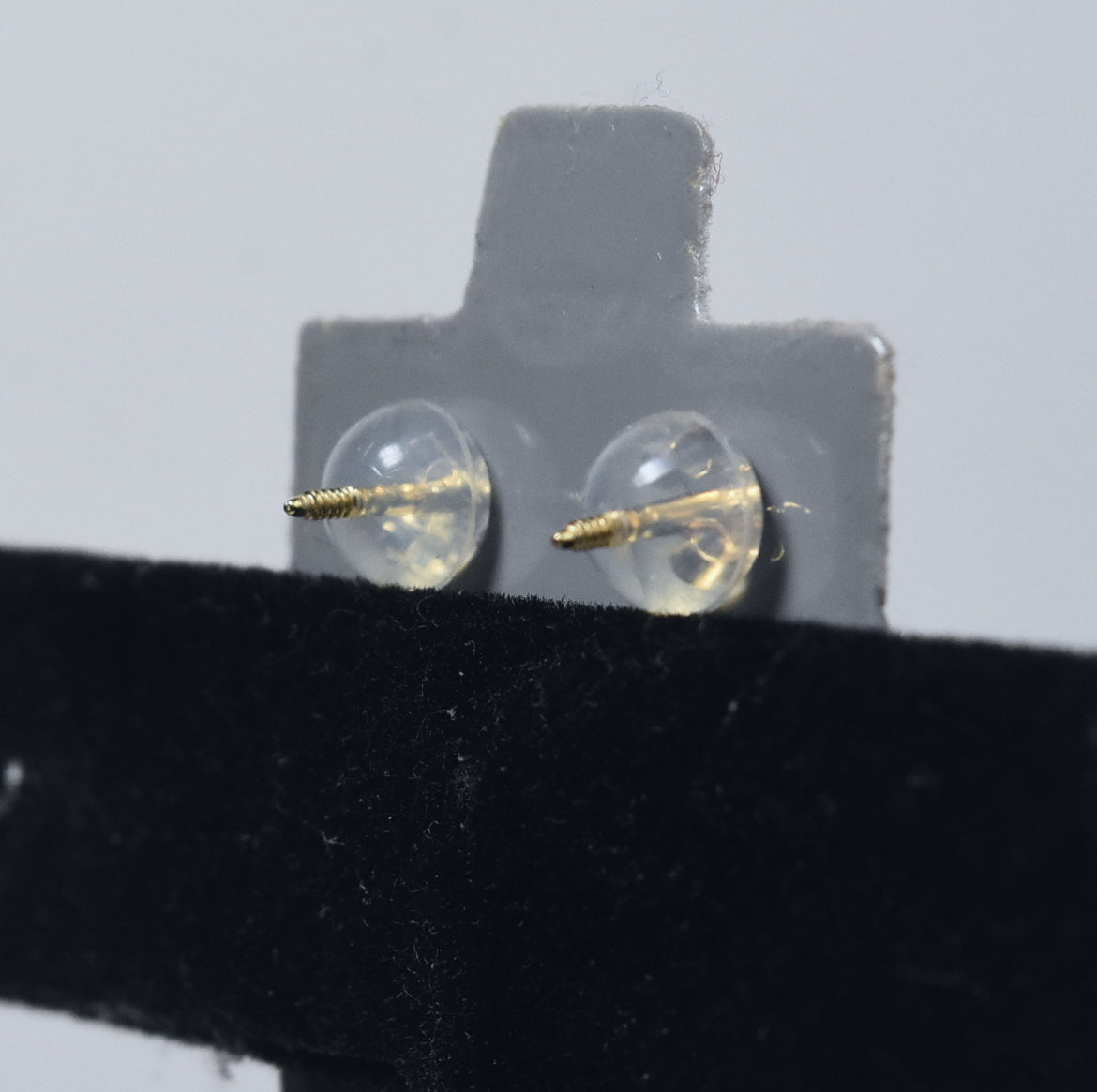 14k Yellow Gold Dolphin Screw Back Stud Earrings