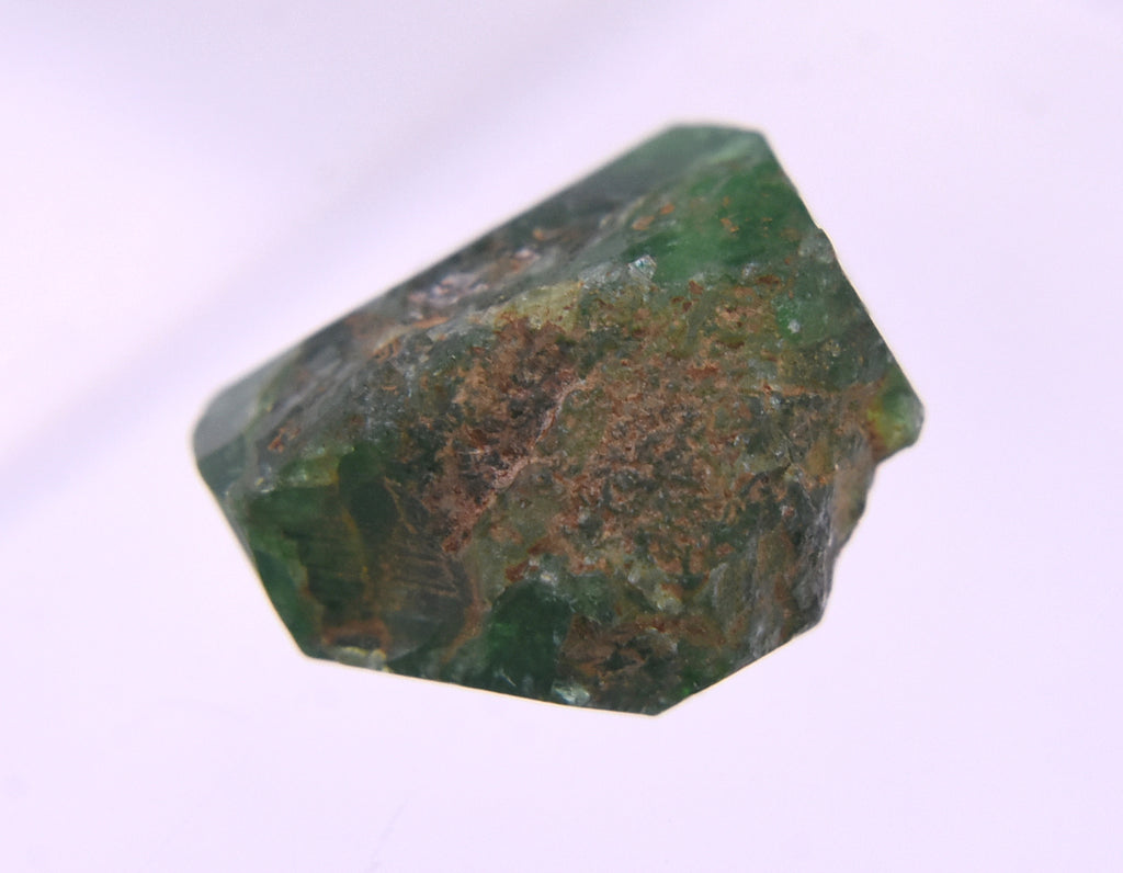 Stunning Vivid Green Triangular Face Tourmaline Nugget Crystal - 1.2g
