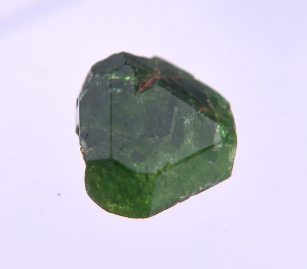 Stunning Vivid Green Triangular Face Tourmaline Nugget Crystal - 1.2g