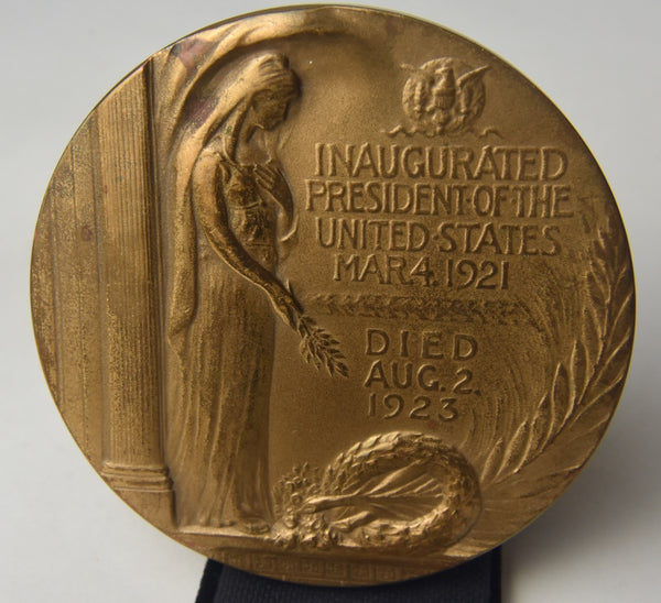 Warren Harding Bronze Table Medal