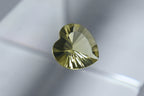 Single Heart Cut Lemon Quartz Loose Gemstone