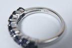 Sterling Silver Imitation Tanzanite Ring - Size 7.75