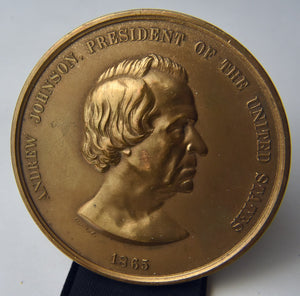 Andrew Johnson Bronze Table Medal