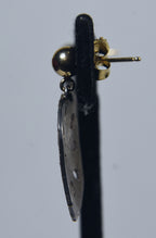 Nancy Karpel - .999 Fine Silver and 24k Gold Accents Sand Dollar Earrings