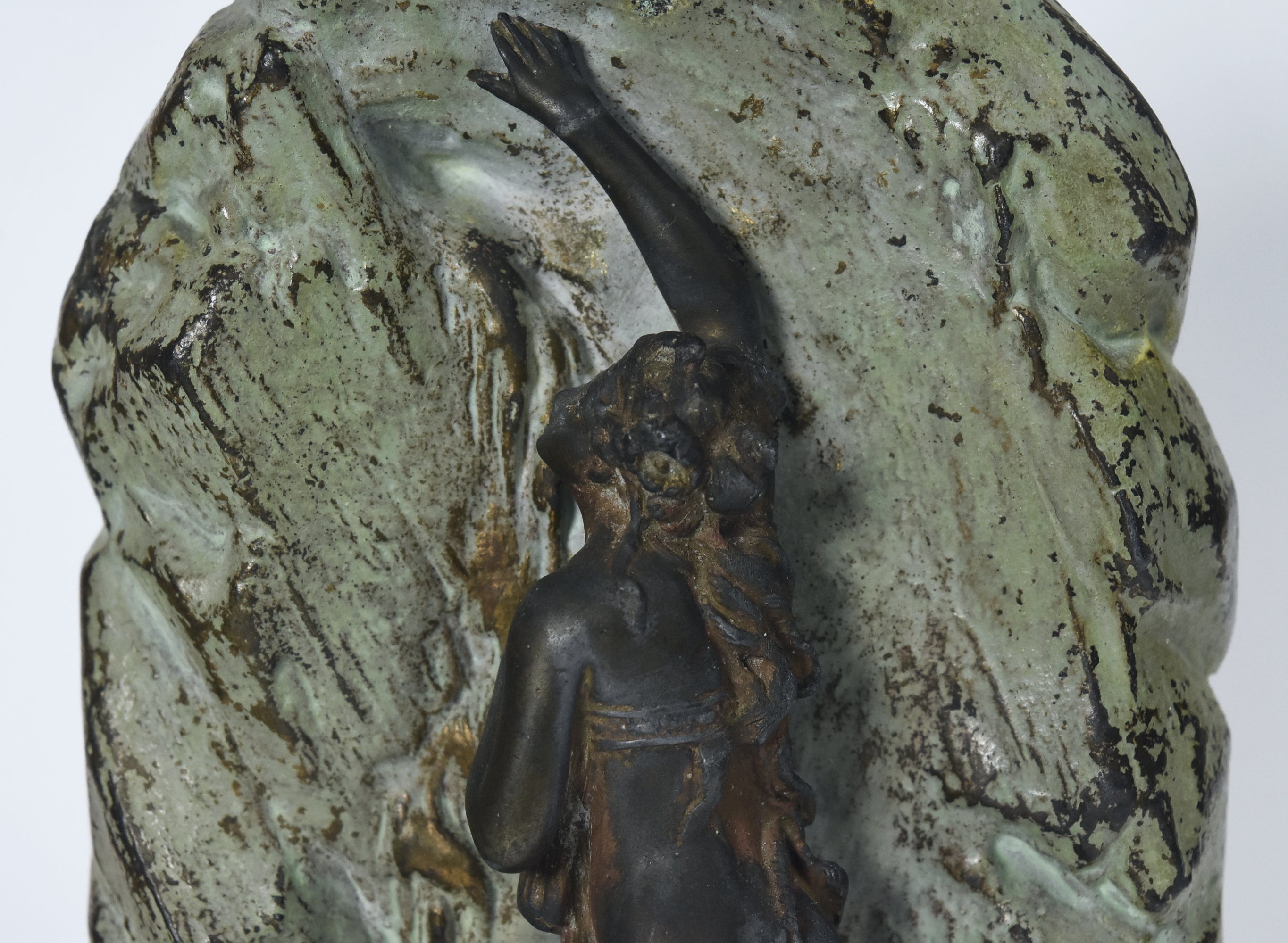 Lucien Charles Edouard Alliot - "La Source" Antique Bronze Sculpture