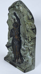 Lucien Charles Edouard Alliot - "La Source" Antique Bronze Sculpture