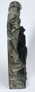 Lucien Charles Edouard Alliot - "La Source" Antique Bronze Sculpture