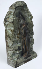 Lucien Charles Edouard Alliot - "La Source" Antique Bronze Sculpture