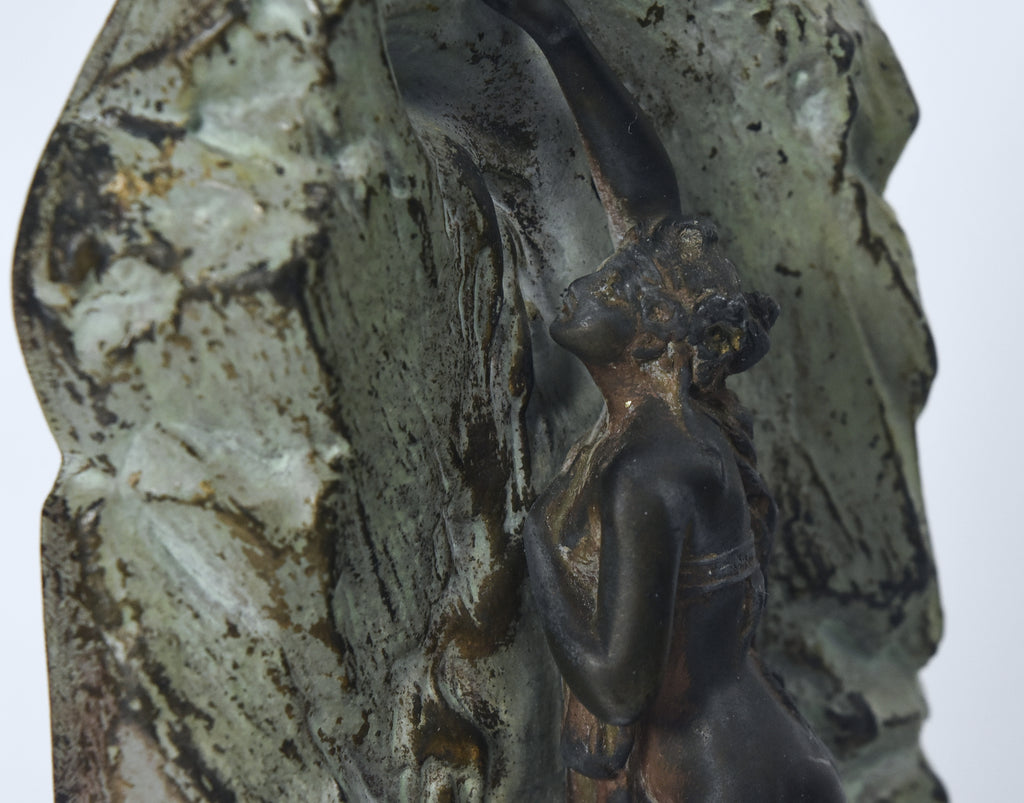 Lucien Charles Edouard Alliot - "La Source" Antique Bronze Sculpture