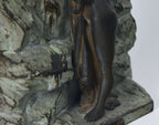 Lucien Charles Edouard Alliot - "La Source" Antique Bronze Sculpture