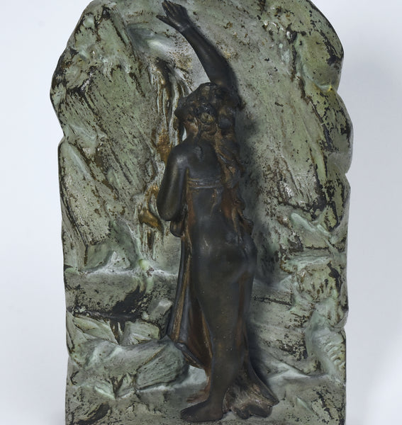 Lucien Charles Edouard Alliot - "La Source" Antique Bronze Sculpture