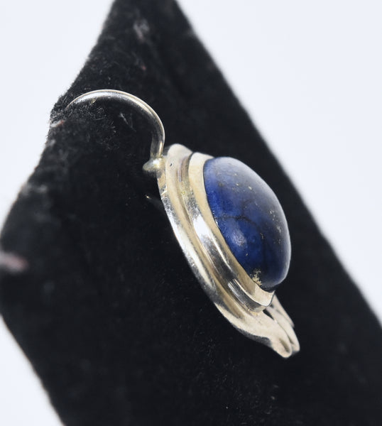 Vintage Sterling Silver Lapis Lazuli Pendant