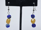 Lapis Lazuli Yellow Calcite Earrings