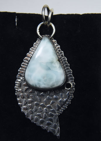 Sterling Silver Larimar Pendant