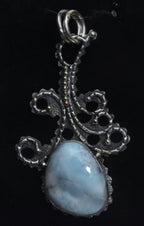 Sterling Silver Larimar Pendant