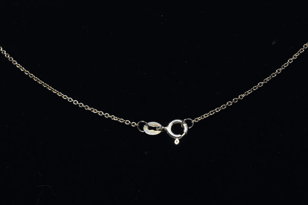 Sterling Silver Laser Cut Pierced Design Crucifix Pendant on Sterling Silver Chain Necklace - 18"