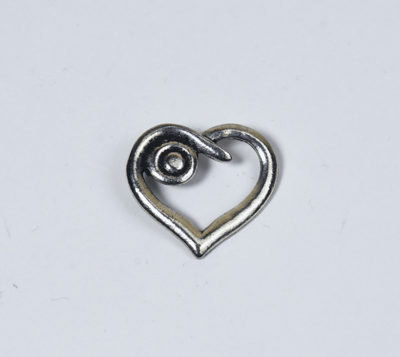 Silver Tone Heart Pendant