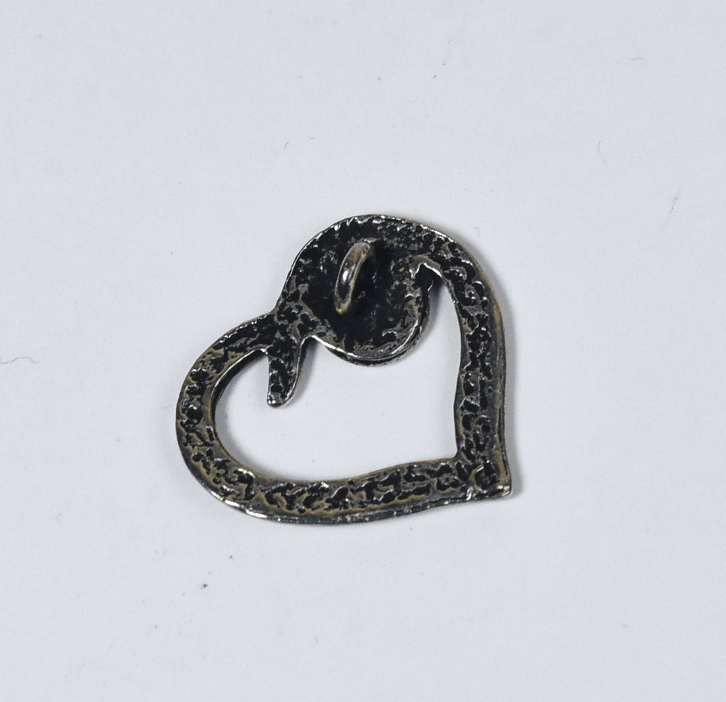 Silver Tone Heart Pendant
