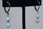 Sterling Silver Amazonite Bead Earrings