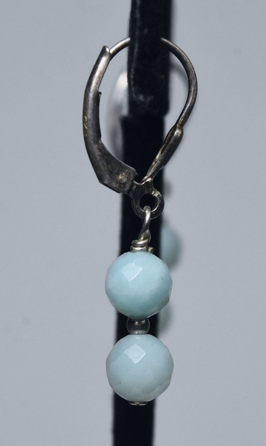 Sterling Silver Amazonite Bead Earrings