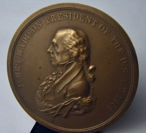 James Madison Bronze Indian Peace Medal