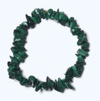 Malachite Chip Bead Stretch Bracelet