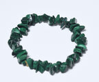 Malachite Chip Bead Stretch Bracelet