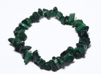 Malachite Chip Bead Stretch Bracelet