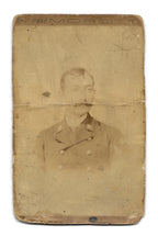 Antique Italian Photograph of Mustachioed Man