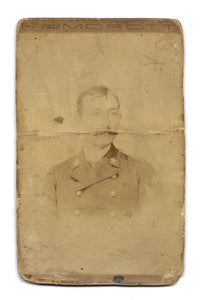 Antique Italian Photograph of Mustachioed Man