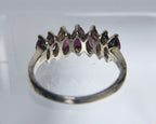 Sterling Silver Rubies Ring - Size 7
