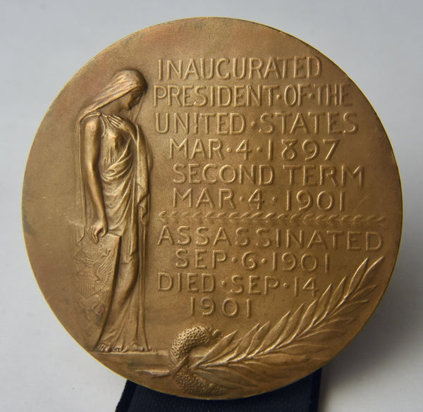William McKinley Bronze Table Medal