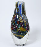 Heavy Enclassed Glass Milefiori Vase