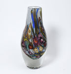 Heavy Enclassed Glass Milefiori Vase