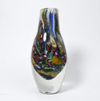 Heavy Enclassed Glass Milefiori Vase