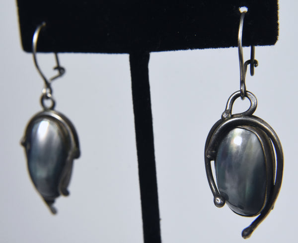 Nacre Sterling Silver Dangle Earrings