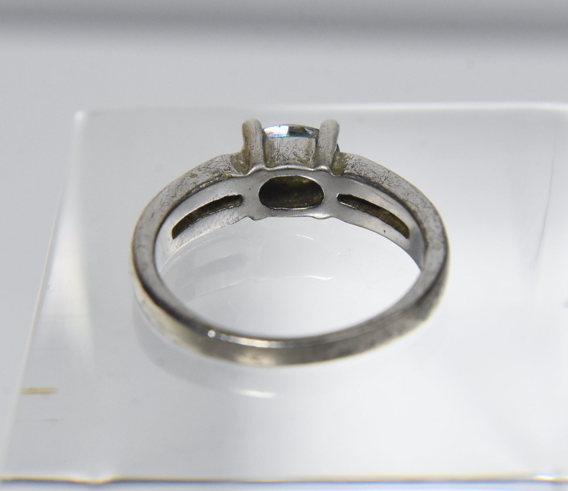 Sterling Silver Mystic Stone Ring - Size 7